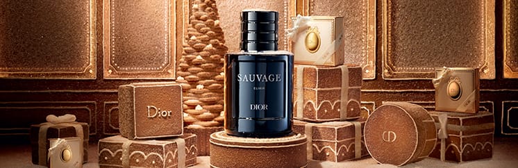 DIOR Sauvage Elixir Parfum Flakon weihnachtlich