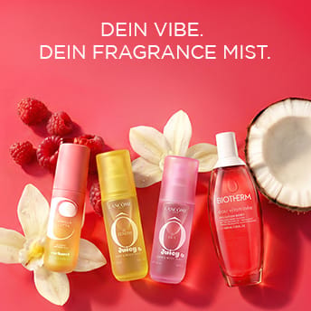 Werbekampagne mit dem Slogan Dein Vibe. Dein Fragrance Mist.